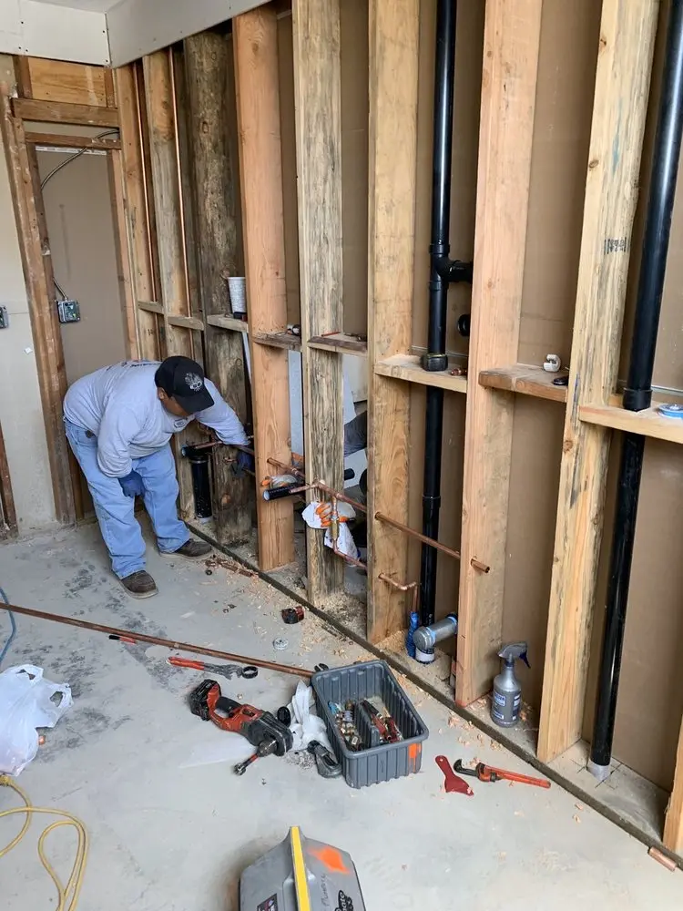 Commercial rough-in plumbing for Gas Line Repair in Geneva